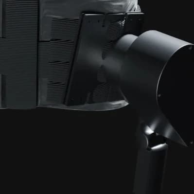 Close-up of the hip actuator